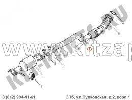 Приемная труба Geely Emgrand X7 NL4 1016020867